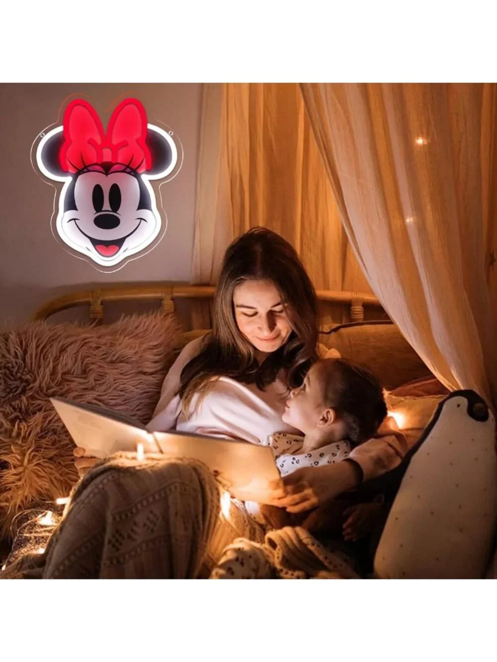 Dimmable Anime Neon Wall Sign - LED Light Up Decor for Kids Bedroom & Game Room